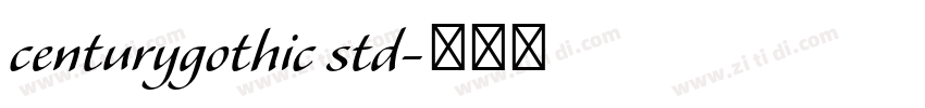 centurygothic std字体转换